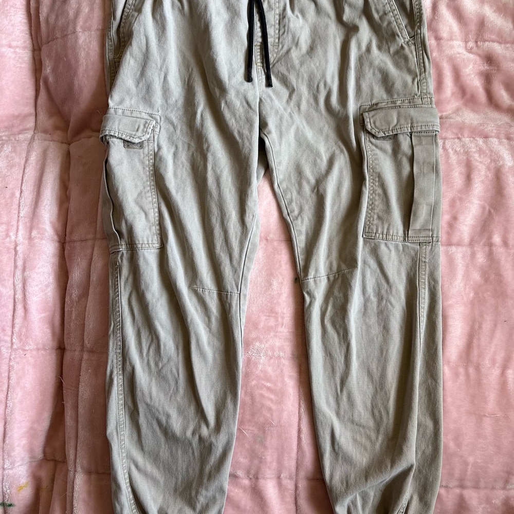 Forever 21 Men's Cargo Pants - Light Gray